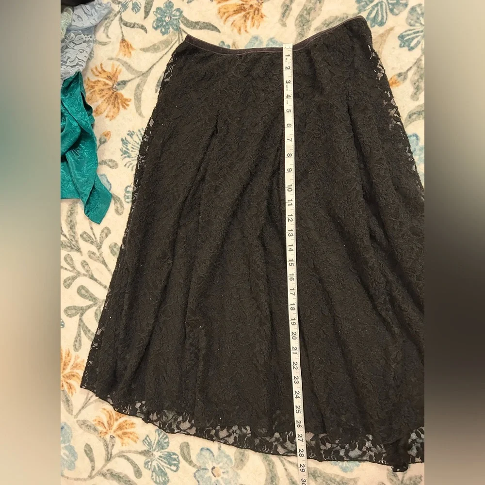 J Jill Black Stretch Lace Skirt - Picture 7 of 7